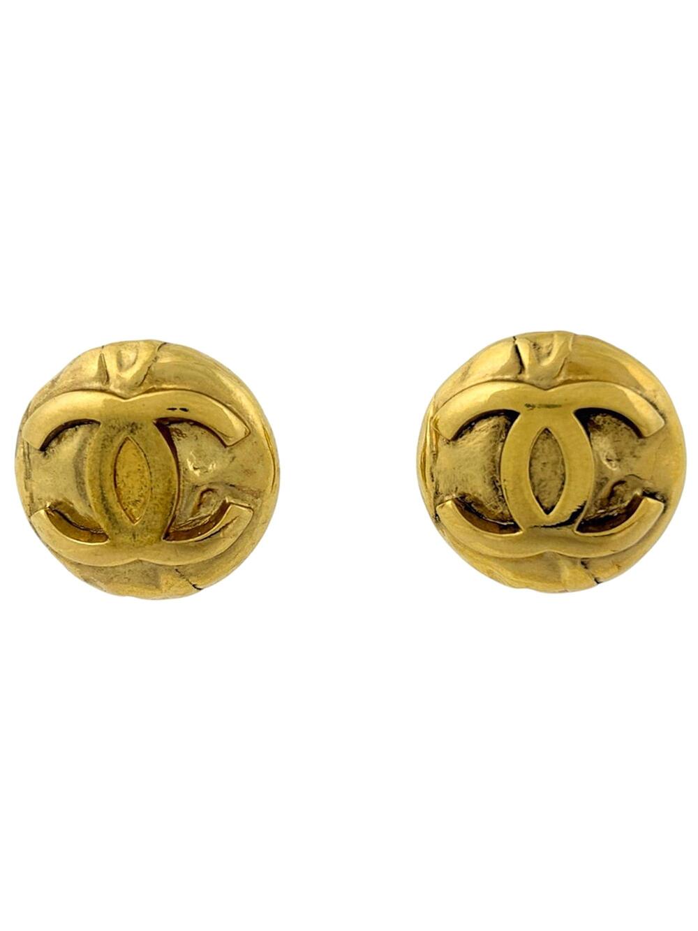 Chanel Cc Logo Clip-On Earrings Metal #346586C76B